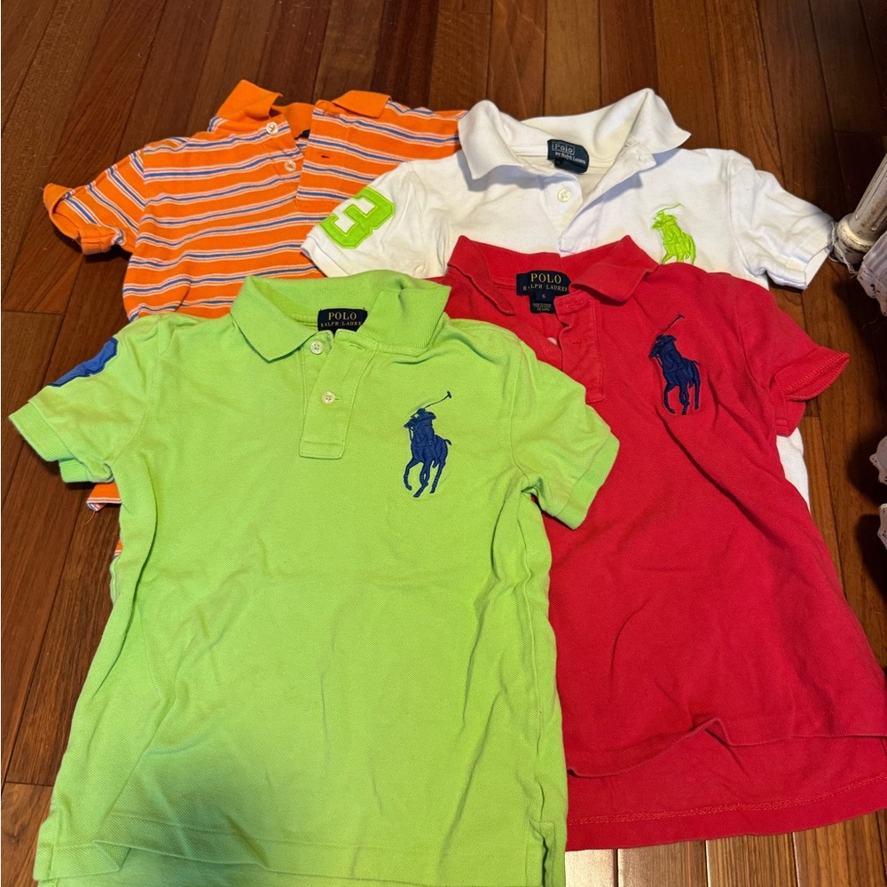 Polo by Ralph Lauren Kids Shirts - Green, Red, White, Orange